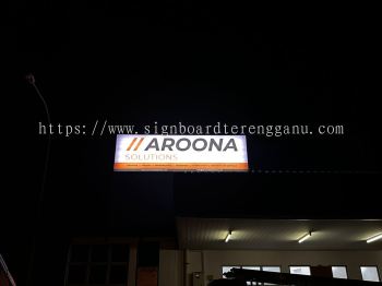 AROONA OUTDOOR NORMAL LIGHTBOX SIGNAGE SIGNBOARD AT  BANDAR SERI BANDI KEMAMAN  TERENGGANU MALAYSIA