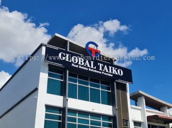 GLOBAL TAIKO OUTDOOR ALUMINIUM PANEL 3D LED BOX UP SIGNBOARD SIGNAGE AT MARANG TERENGGANU MALAYSIA