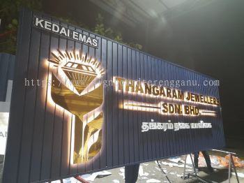 THANGRAM OUTDOOR ALUMINIUM PANEL 3D LED BOX UP SIGNBOARD SIGNAGE AT KUALA NERUS TERENGGANU MALAYSIA