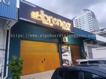 BRENEO OUTDOOR ALUMINIUM PANEL 3D LED BOX UP SIGNBOARD SIGNAGE AT BESUT TERENGGANU MALAYSIA