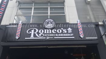 ROMEO'S OUTDOOR ALUMINIUM PANEL 3D LED BOX UP SIGNBOARD SIGNAGE AT BUKIT BESI DUNGUN MALAYSIA