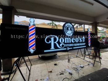 ROMEO'S OUTDOOR ALUMINIUM PANEL 3D LED BOX UP SIGNBOARD SIGNAGE AT KUANTAN PAHANG MALAYSIA