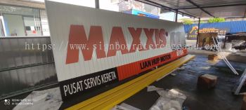 MAXXIS OUTDOOR ALUMINIUM PANEL 3D LED BOX UP SIGNBOARD SIGNAGE AT DUNGUN TERENGGANU MALASYIA