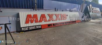 MAXXIS OUTDOOR ALUMINIUM PANEL 3D LED BOX UP SIGNBOARD SIGNAGE AT KUANTAN PAHANG MALASYIA