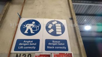 SAFETY FIRST INDOOR ACP SIGNAGE AT KERTEH TERENGGANU MALAYSIA