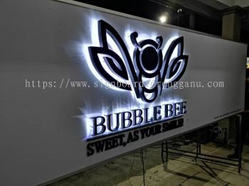 BUBBLE BEE OUTDOOR 3D BOX UP LED BACKLIT SIGNBOARD SIGNAGE AT PAKA DUNGUN TERENGGANU MALAYSIA