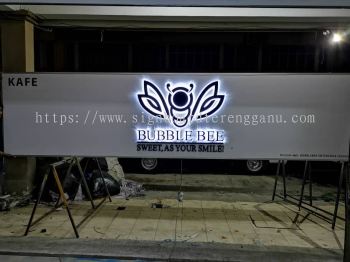 BUBBLE BEE OUTDOOR 3D BOX UP LED BACKLIT SIGNBOARD SIGNAGE AT HULU TERENGGANU JENAGUR TERENGGANU MALAYSIA