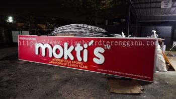 MOKTI'S OUTDOOR 3D BOX UP LED BACKLIT SIGNBOARD SIGNAGE AT BANDAR PERMAISURI, CHALOK, SUNGAI TONG TERENGGANU MALAYSIA