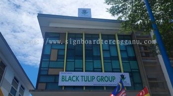 BLACK TULIP GROUP OUTDOOR METAL G.I SIGNAGE SIGNBOARD BIASA AT KIJAL KEMAMAN TERENGGANU MALAYSIA