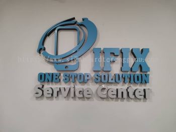 IFIX INDOOR 3D LED FRONTLIT LETTERING SIGNBOARD SIGNAGE AT KUALA BERANG TOWN, JENAGUR, KUALA TELEMUNG TERENGGANU MALAYSIA