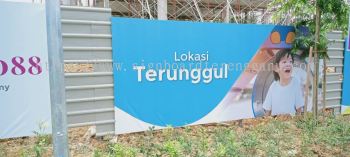 SCIENTEX OUTDOOR HOARDING CONSTRUCTION BOARD SIGNAGE AT AJIL, KUALA JENERIS TERENGGANU MALAYSIA