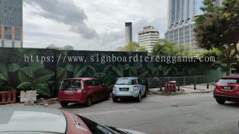  OUTDOOR GIANT BIG HOARDING CONSTRUCTION BOARD SIGNAGE AT KUALA LIPIS, MERAPOH PAHANG MALAYSIA