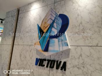 VIC TOVA INDOOR 3D LED BOX UP LETTERING SIGNAGE SIGNBOARD AT TELUK KALUNG KEMAMAN TERENGGANU MALAYSIA