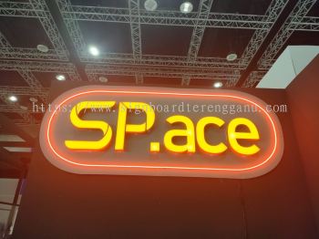 SP.ACE INDOOR 3D LED BOX UP WITH LED NEON LETTERING SIGNAGE SIGNBOARD AT KUANTAN PAHANG TERENNGGANU MALAYSIA