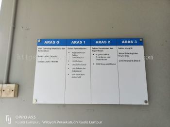 ARAS NOTICE INFORMATION SIGN INDOOR ACRYLIC POSTER FRAME ACRYLIC SIGNAGE PANEL AT KERTEH KEMAMAN TERENGGANU MALAYSIA