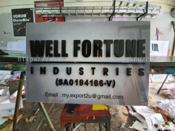 WELL FORTUNE INDOOR 3D ACRYLIC POSTER FRAME ACRYLIC SIGNAGE PANEL AT GAMBANG, BESERAH KUANTAN PAHANG MALAYSIA