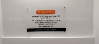 PAY DIRECT INDOOR ACRYLIC POSTER FRAME ACRYLIC SIGNAGE PANEL AT MARAN PAHANG MALAYSIA