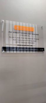 PAY DIRECT INDOOR ACRYLIC POSTER FRAME ACRYLIC SIGNAGE PANEL AT MARAN PAHANG MALAYSIA