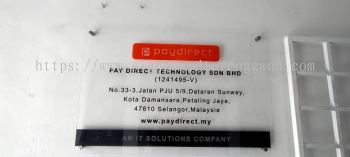 PAY DIRECT INDOOR ACRYLIC POSTER FRAME ACRYLIC SIGNAGE PANEL AT TEMERLOH PAHANG MALAYSIA