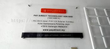 PAY DIRECT INDOOR ACRYLIC POSTER FRAME ACRYLIC SIGNAGE PANEL AT JERANTUT TOWN PAHANG MALAYSIA