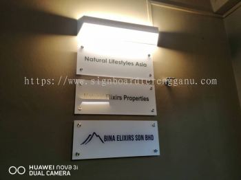 BINA ELUXIRS SDN BHD INDOOR ACRYLIC POSTER FRAME ACRYLIC SIGNAGE PANEL AT GONG BADAK KUALA NERUS TERENGGANU MALAYSIA