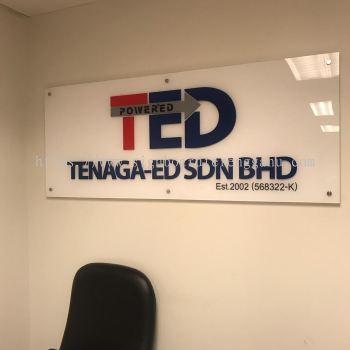 TED TENAGA-ED SDN BHD INDOOR ACRYLIC POSTER FRAME ACRYLIC SIGNAGE PANEL AT CHUKAI, KIJAL, KERTEH KEMAMAN TTERENGGANU MALAYSIA