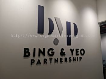 BING & YEO PARTNERSHIP INDOOR 3D PVC FOAM BOARD CUT OUT LETTERING SIGNBOARD SIGNAGE AT CHUKAI, KIJAL, KERTEH KEMAMAN TERENGGANU MALAYSIA