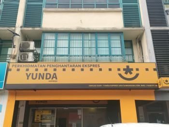 YUNDA NORMAL LIGHTBOX SIGNAGE SIGNBOARD AT JERANGAU, PAKA, PASIR RAJA DUNGUN TERENGGANU MALAYSIA