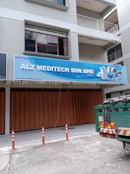 ALZ MEDITECH SDN BHD OUTDOOR 3D BOX UP LED FRONTLIT SIGNAGE SIGNBOARD AT CHUKAI KEMAMAN TERENGGANU MALAYSIA