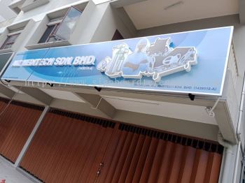 ALZ MEDITECH SDN BHD OUTDOOR 3D BOX UP LED FRONTLIT SIGNAGE SIGNBOARD AT PAKA DUNGUN TERENGGANU MALAYSIA