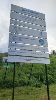 AIR SELANGOR CONSTRUCTION PROJECT SIGNBOARD SIGNAGE AT CHUKAI, KIJAL, KERTEH KEMAMAN TERENGGANU MALAYSIA