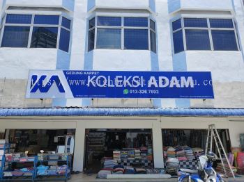 KOLEKSI ADAM OUTDOOR 3D BOX UP LED FRONTLIT SIGNAGE SIGNBOARD AT