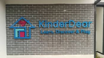 KINDERDEAR INDOOR 3D BOX UP LED EG BACKLIT LETTERING SIGNBOARD SIGNAGE AT ROMPIN PAHANG MALAYSIA