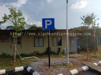 PARKING SIGN JKR ROAD STAND SIGNAGE AT IPOH PENANG PINANG MALAYSIA