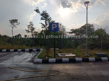 PARKING SIGN JKR ROAD STAND SIGNAGE AT IPOH PENANG PINANG MALAYSIA