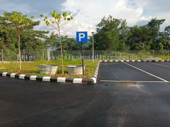 PARKING SIGN JKR ROAD STAND SIGNAGE AT IPOH PENANG PINANG MALAYSIA