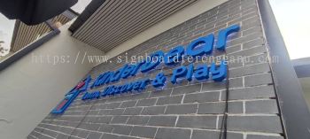 KINDERDEAR INDOOR 3D LED BACKLIT BOX UP LETTERING SIGNAGE SIGNBOARD AT PAKA DUNGUN MALAYSIA