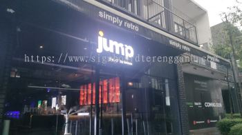 JUMP OUTDOOR 3D BOX UP LED FRONTLIT LETTERING SIGNAGE SIGNBOARD AT PAKA DUNGUN TERENGGANU MALAYSIA