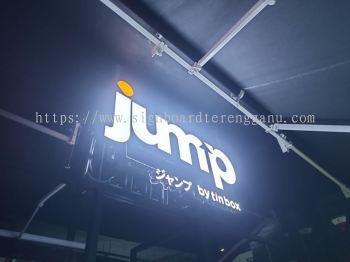 JUMP OUTDOOR 3D BOX UP LED FRONTLIT LETTERING SIGNAGE SIGNBOARD AT TEMERLOH PAHANG MALAYSIA