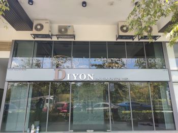 DIYON HAIR SALON OUTDOOR 3D BOX UP LED CHANNEL FRONTLIT LETTERING SIGNBOARD SIGNAGE AT BENTONG PAHANG MALAYSIA