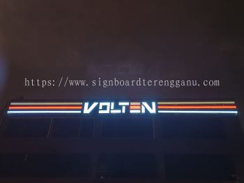 VOILEN OUTDOOR 3D BOX UP LED CHANNEL FRONTLIT LETTERING SIGNBOARD SIGNAGE AT JENGKA PAHANG MALAYSIA 