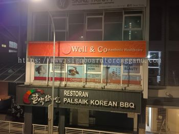 WELL & CO OUTDOOR 3D BOX UP LED FRONTLIT LETTERING SIGNBOARD SIGNAGE AT CHUKAI, KIJAL, KERTEH, KEMASIK KEMAMAN TERENGGANU