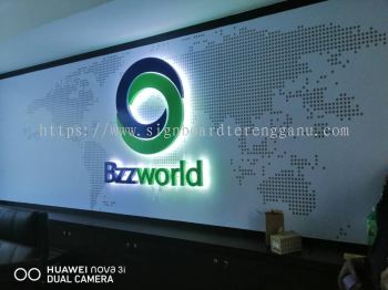 BZZWORLD INDOOR 3D LED EG BOX UP BACKLIT LETTERING SIGNAGE AT KUANTAN, BANDAR INDERA MAHKOTA. PANCHING, SUNGAI LEMBING KUANTAN PAHANG MALAYSIA