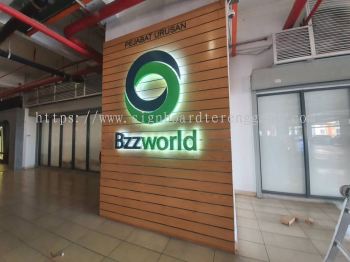 BZZWORLD INDOOR 3D LED EG BOX UP BACKLIT LETTERING SIGNAGE AT PEKAN TOWN, KUALA PAHANG, CHINI, BEBAR, BELIMBING, CHEROK PALOH PEKAN PAHANG MALAYSIA