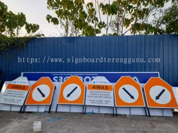 AWAS AIR SELANGOR JKR A BOARD STAND SIGNAGE AT SELANGOR SHAH ALAM KLANG 