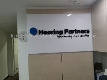 HEARING PARTNERS INDOOR 3D BOX UP ACRYLIC POSTER FRAME AT CHEROK PALOH, NENASI, PALOH HINAI PEKAN MALAYSIA 