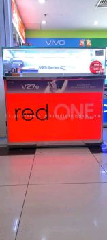 Indoor Signage # Signboard Red One # Fabric Light Box #  Tension Light Box # Signboard Gadget # Signboard Telecommunications # LED Signboard# Signboard Device # Signboard Shopping Mall # Shopping Complex Indoor Lightbox 