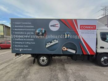 CONWAY TRUCK LORRY STICKER LOGISTICS TRUCK STICKER AT KUANTAN AIR PUTIH INDERA MAHKOTA PAHANG MALAYSIA