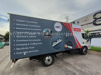 CONWAY TRUCK LORRY STICKER LOGISTICS TRUCK STICKER AT KEMAMAN CHUKAI TERENGGANU MALAYSIA