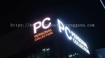 PC PERSONAL COLLECTION LANDMARK SIGNAGE ALUMINIUM GIANT BIG 3D LETTERING SIGNAGE AT TEMERLOH JERANTUT PAHANG MALAYSIA